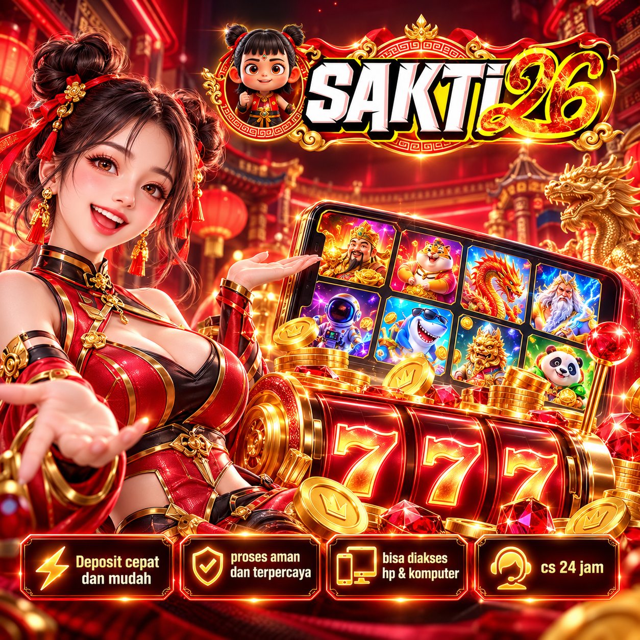 Banner SAKTI26 HAPPY untuk artikel game online